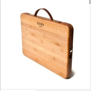 Silva Limited Modern Bamboo and Caramel Leather MacBook Case